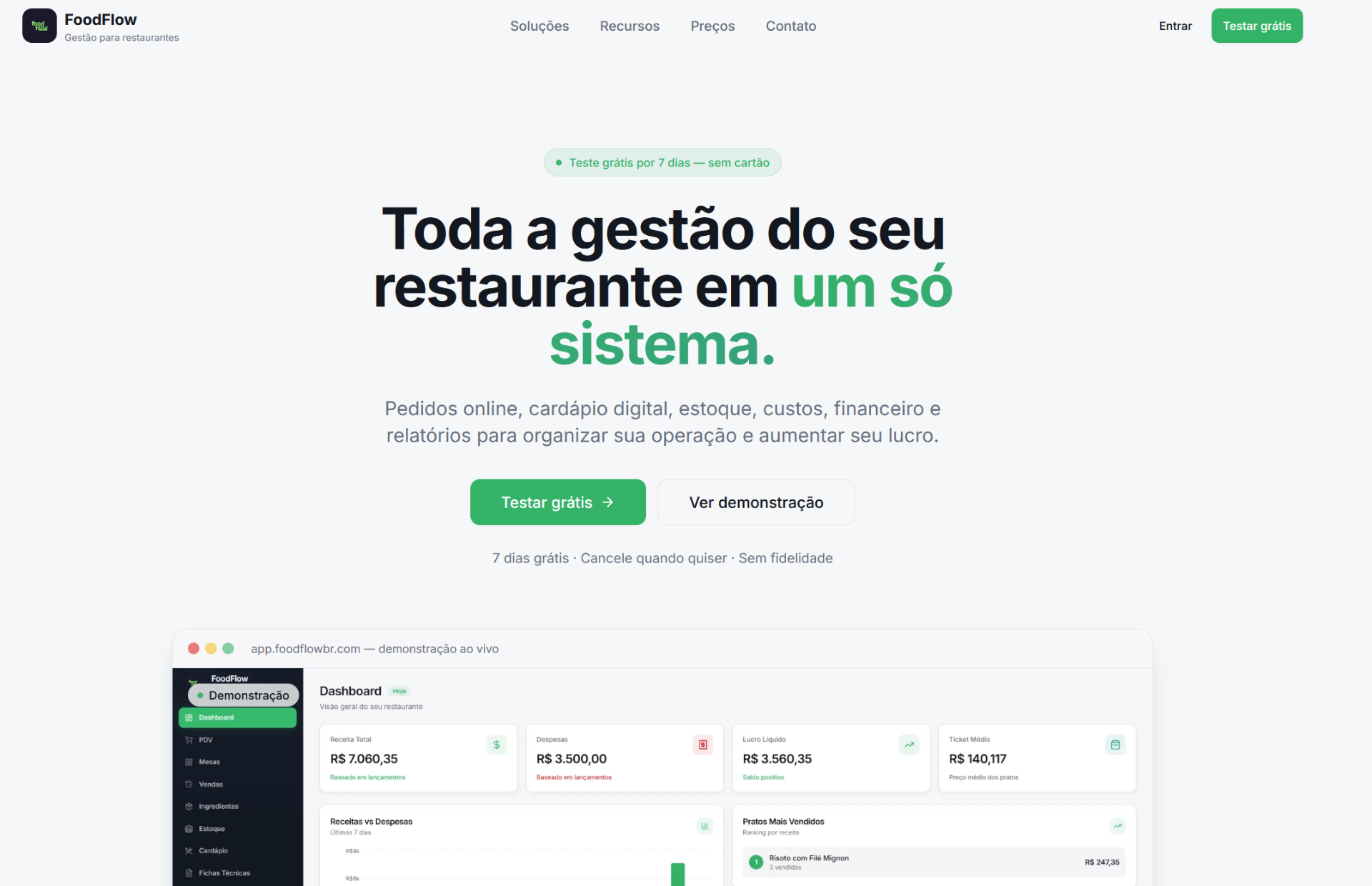 FoodFlow — SaaS