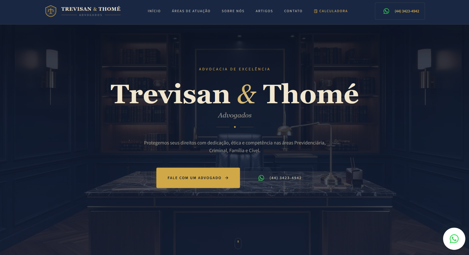 Thomé Trevisan Advocacia — Site Institucional